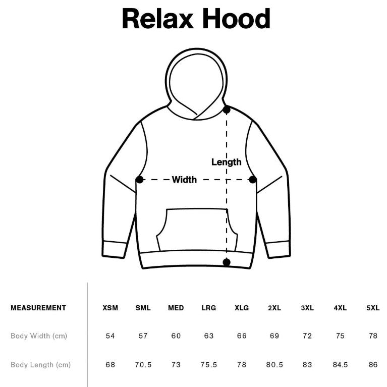 Size chart for