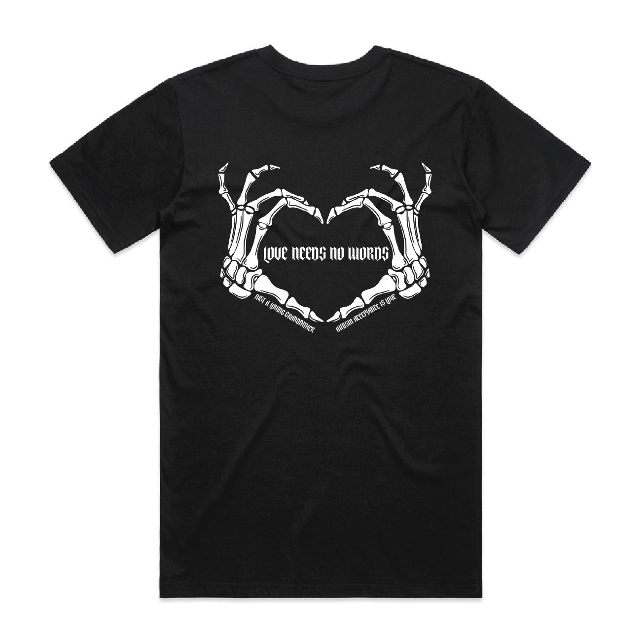 "Love needs no words" Custom Men's T-Shirt