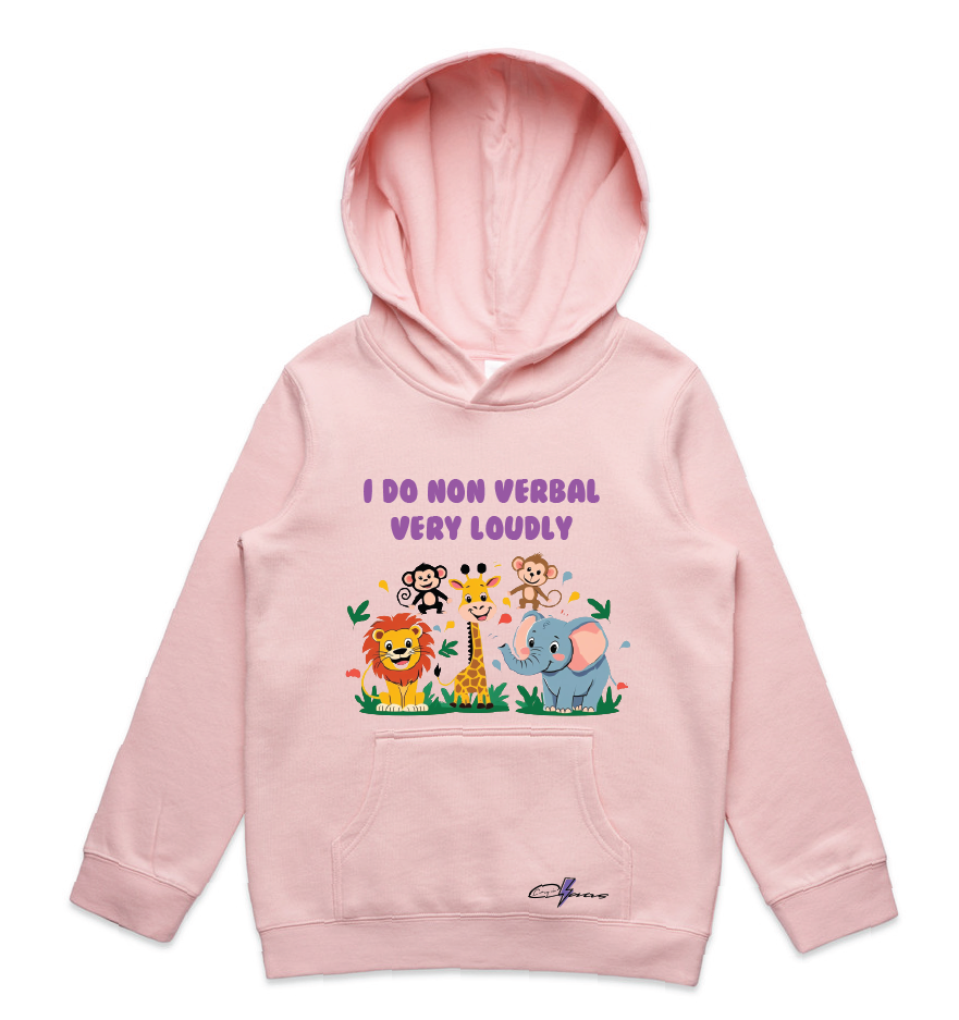 "I do non verbal very loudly" Kids & Youth Hoodie