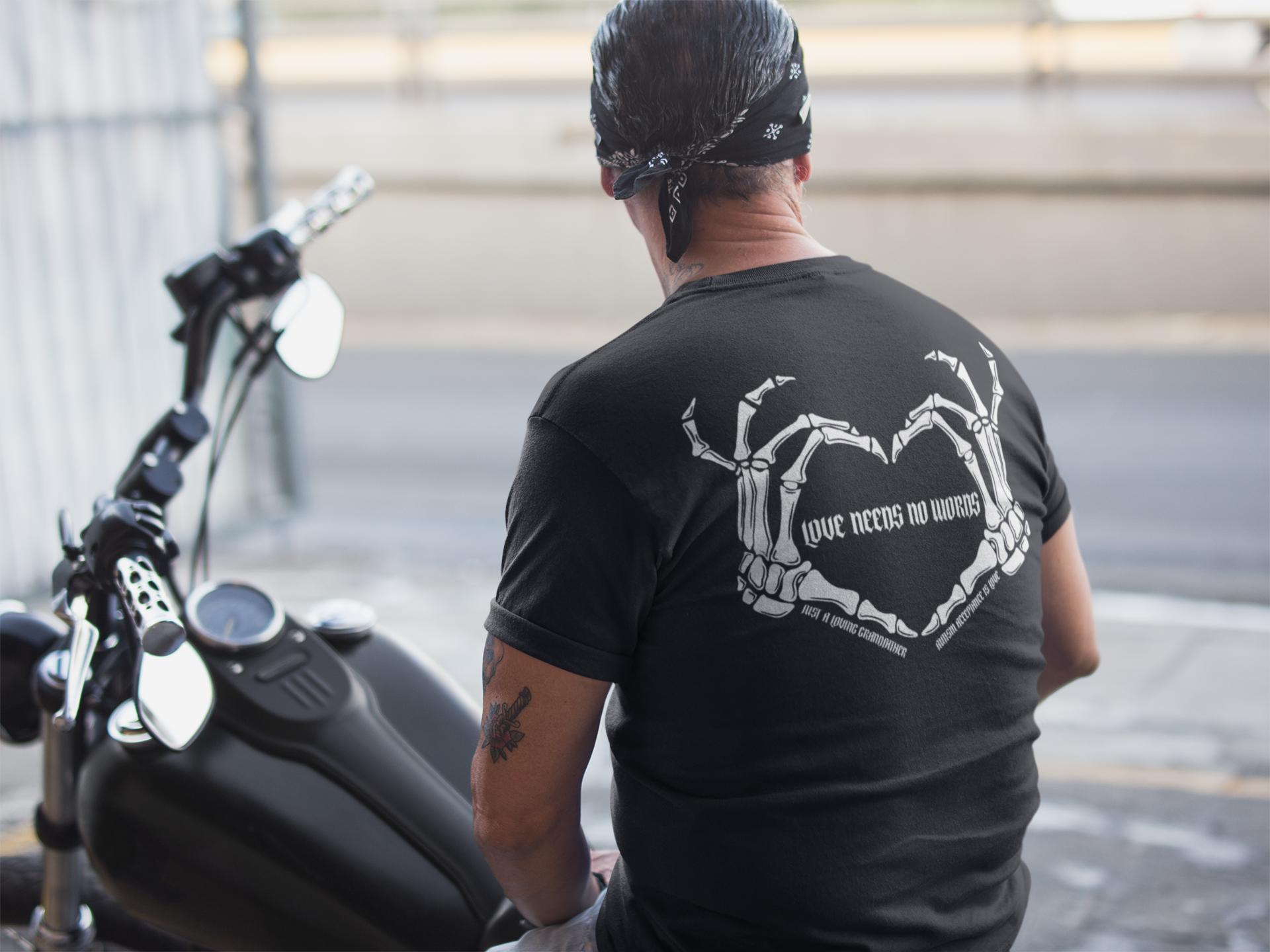 "Love needs no words" Custom Men's T-Shirt