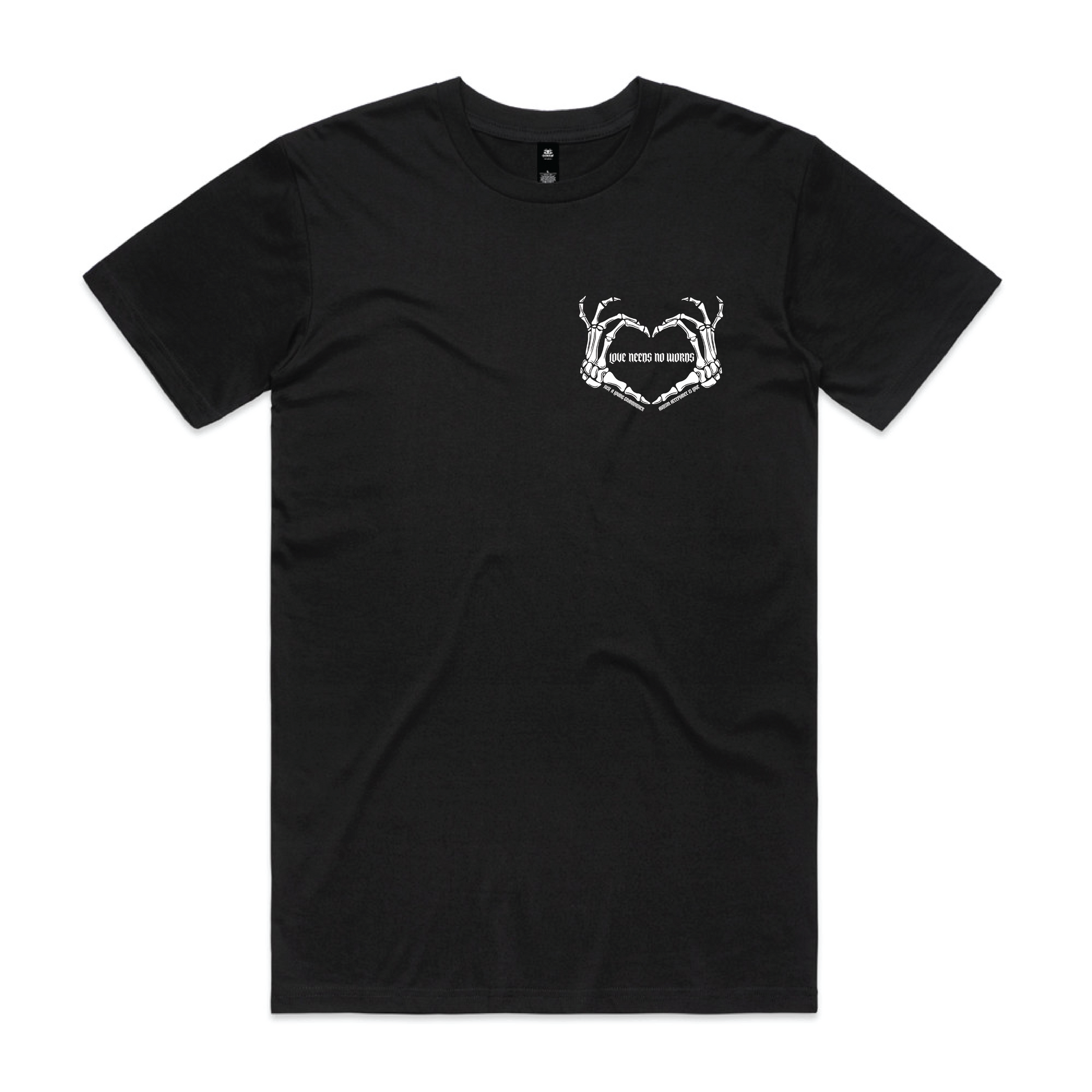 "Love needs no words" Custom Men's T-Shirt