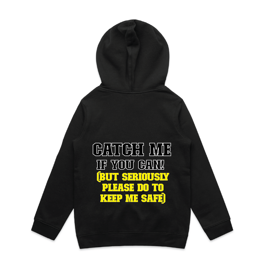 "Catch Me If You Can" Kids & Youth Safety Hoodie
