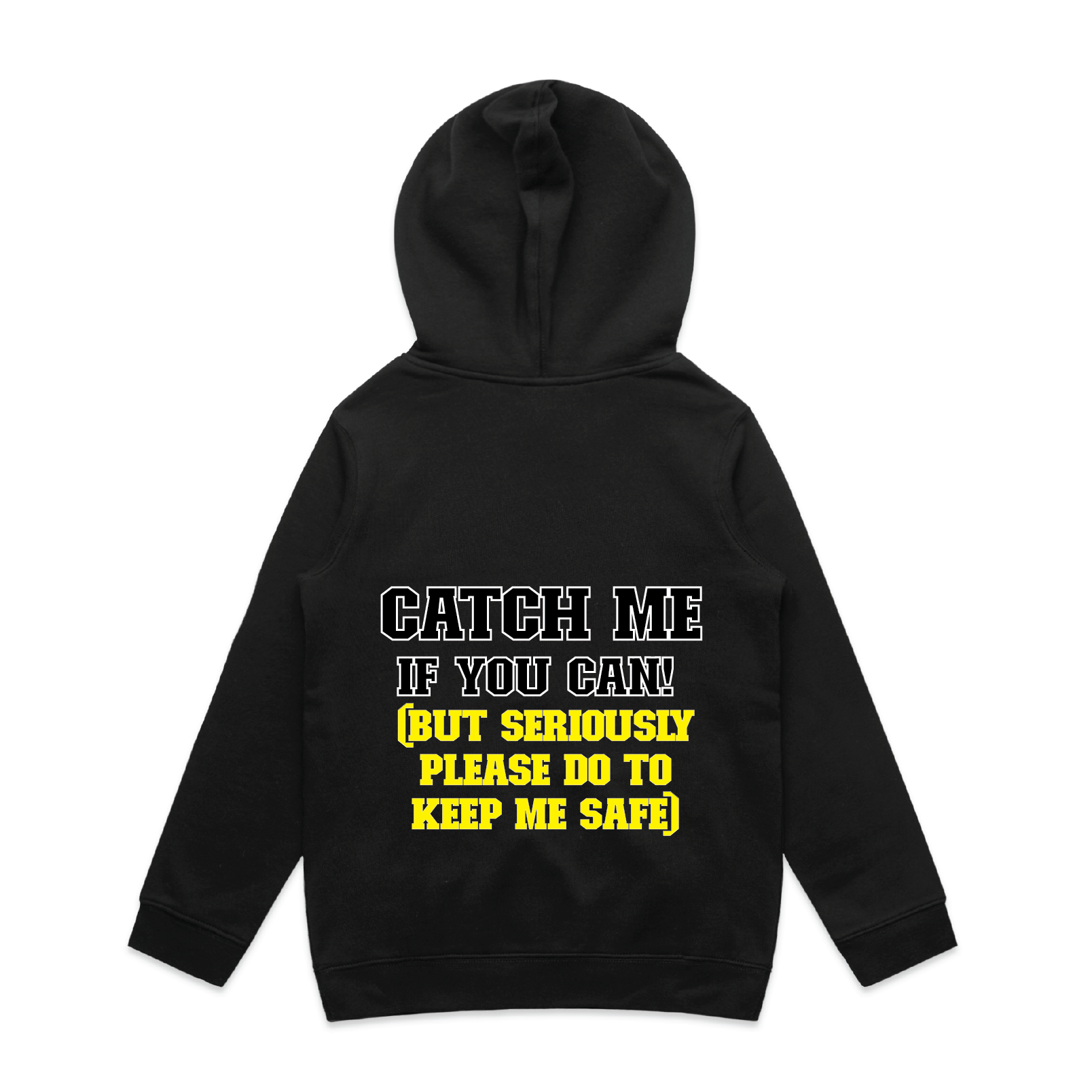 "Catch Me If You Can" Kids & Youth Safety Hoodie