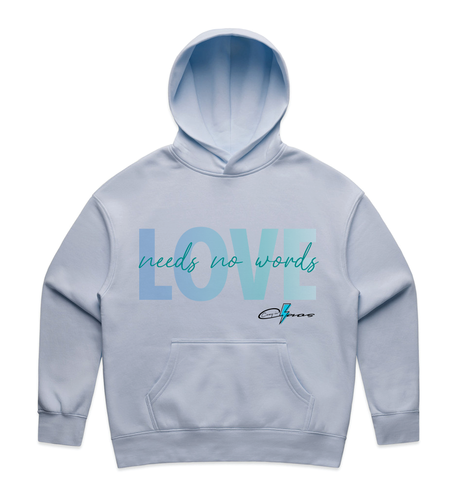 "LOVE needs no words" Premium Women's Hoodie