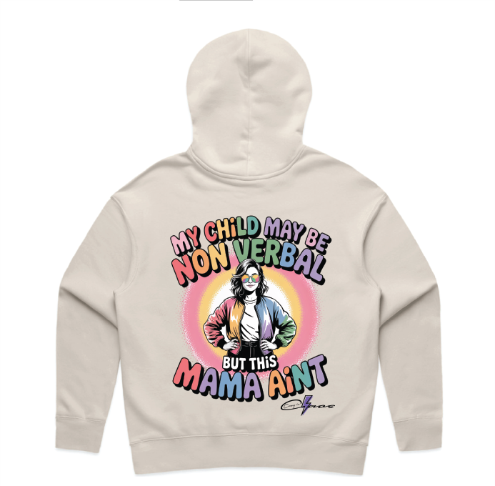 "My Child May Be Non-Verbal" Premium Women's Hoodie