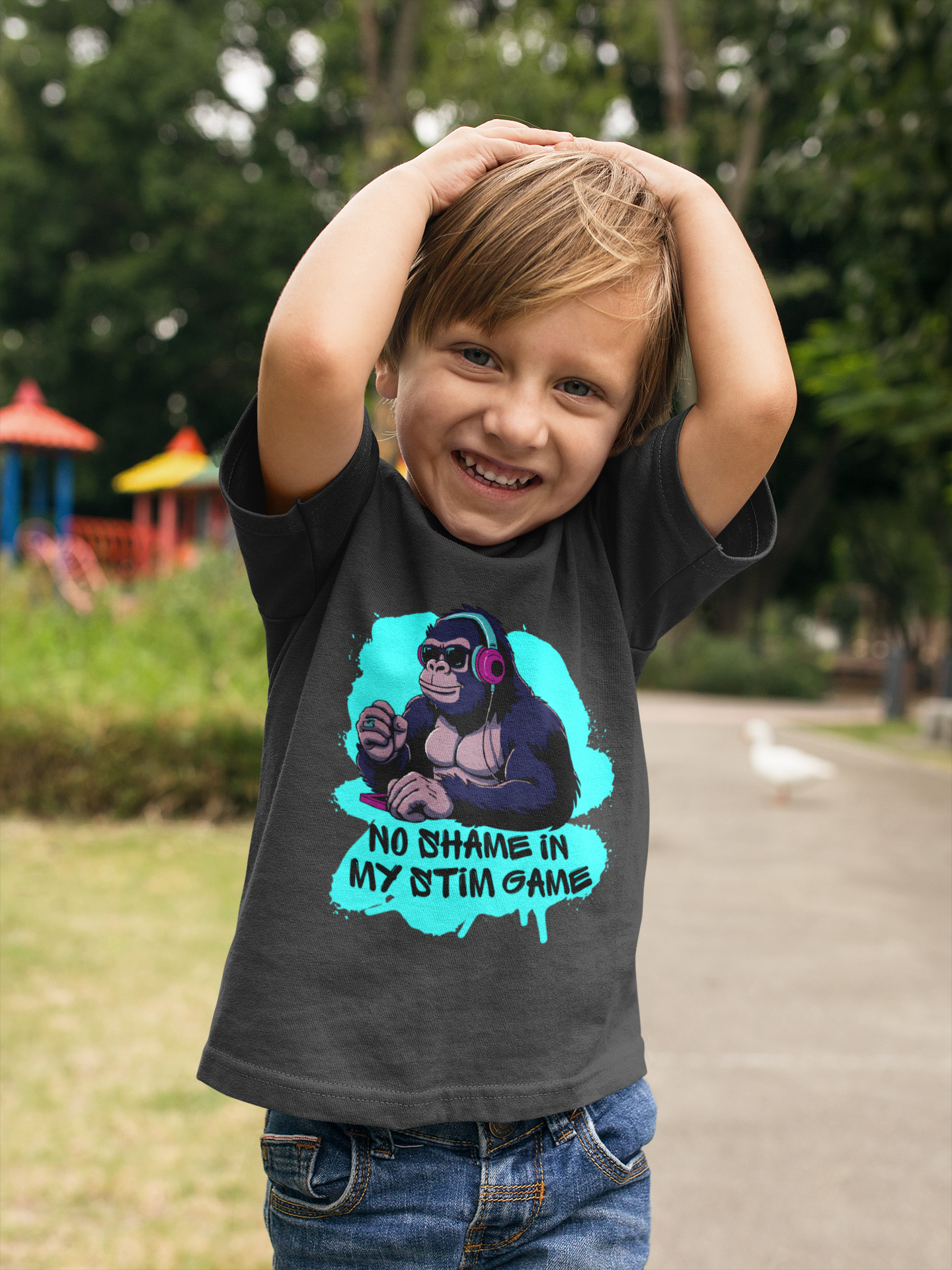 "No Shame in my stim game" Kids & Youth Tee