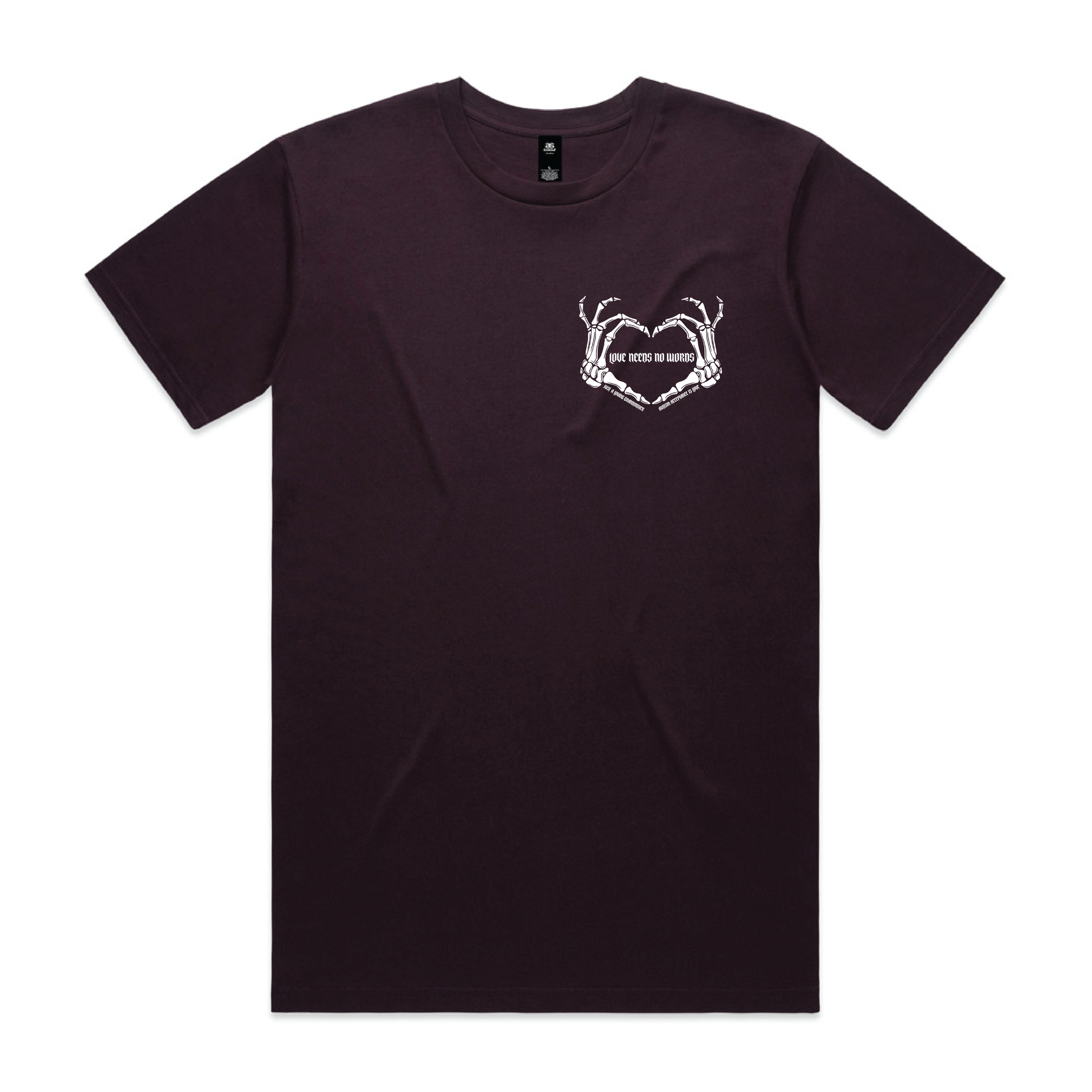 "Love needs no words" Custom Men's T-Shirt