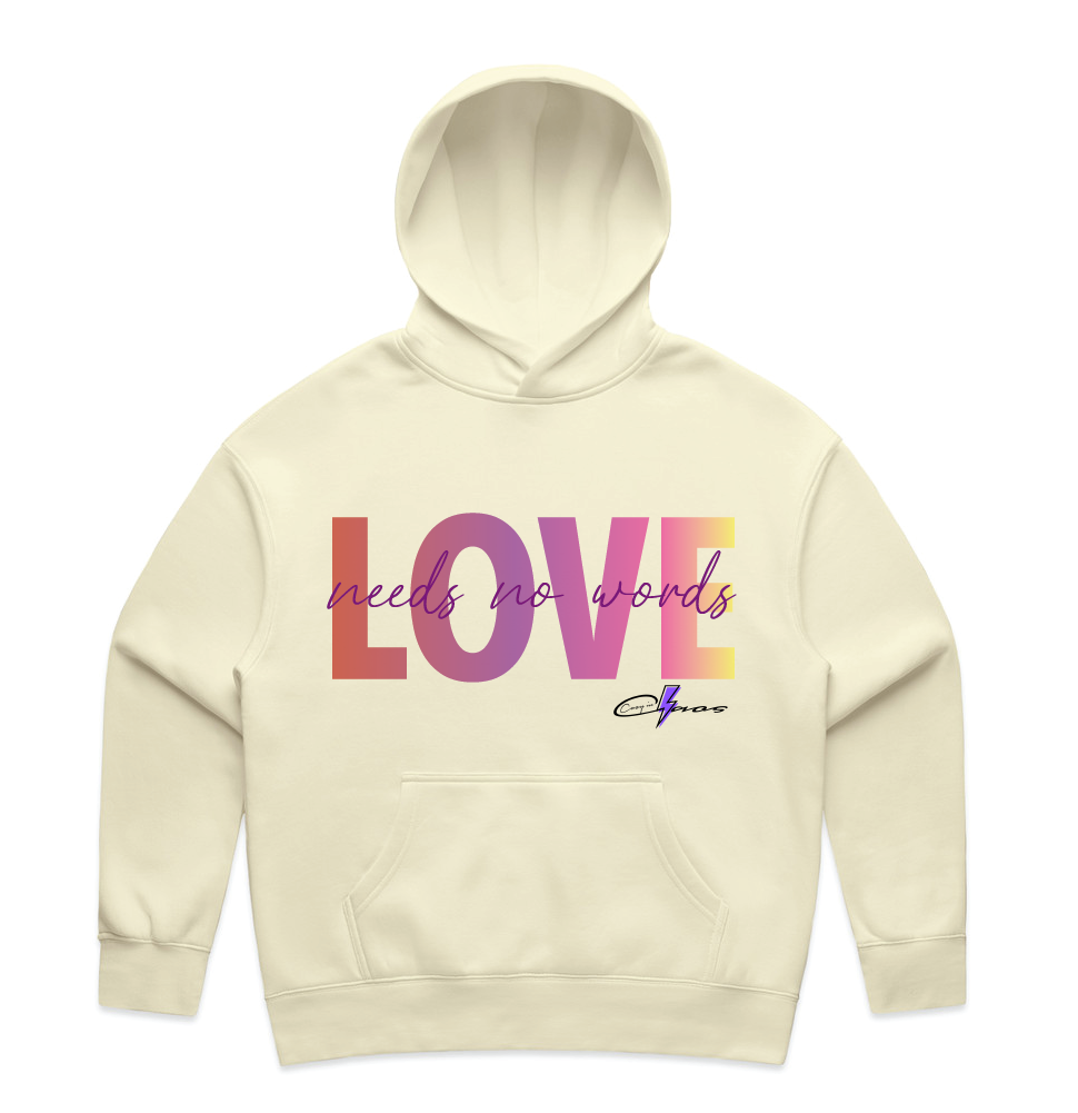 "LOVE needs no words" Premium Women's Hoodie