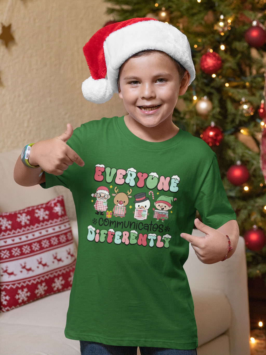 Kids T-Shirt - Everyone communicates differently (Design 2)
