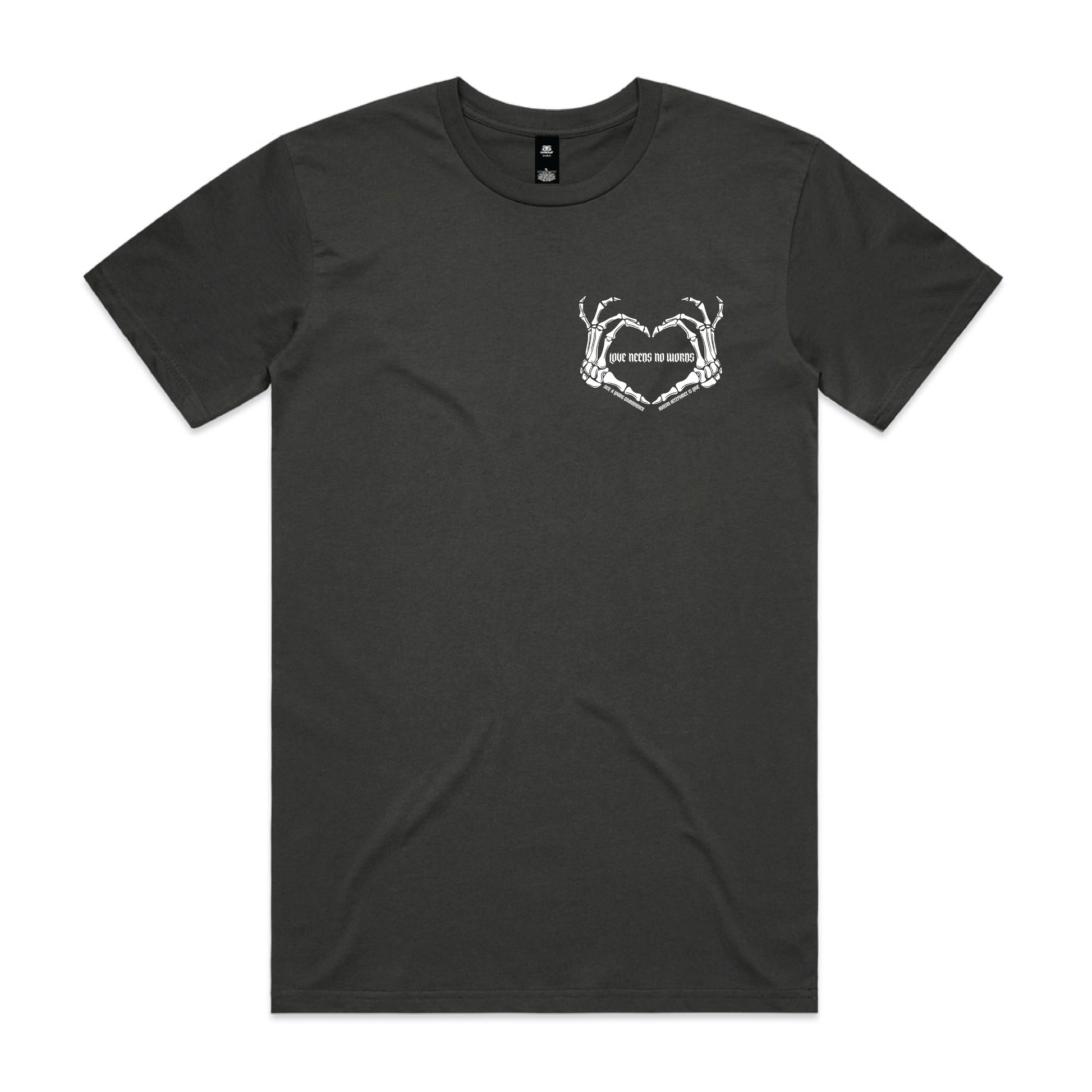 "Love needs no words" Custom Men's T-Shirt