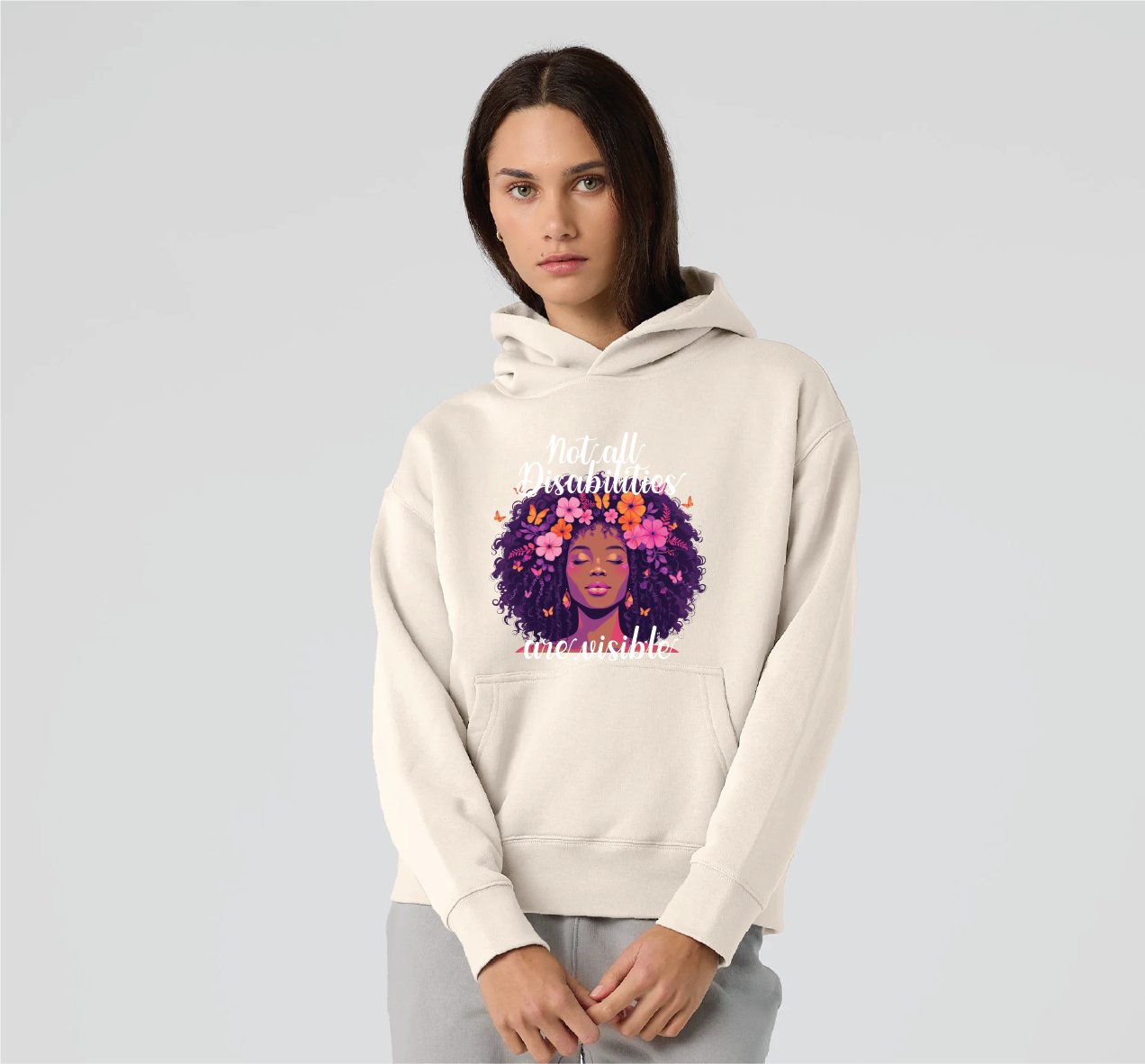 "Not all disabilities are visible" Women's Hoodie