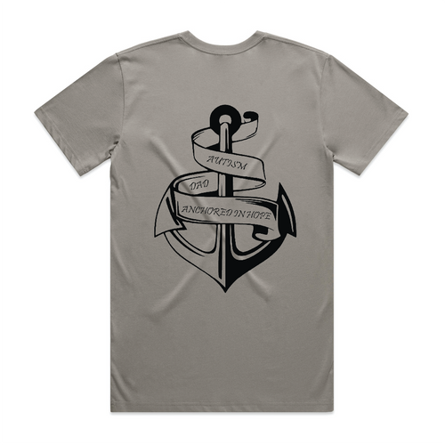 "Anchored in Hope - Autism Dad" Mens Tee
