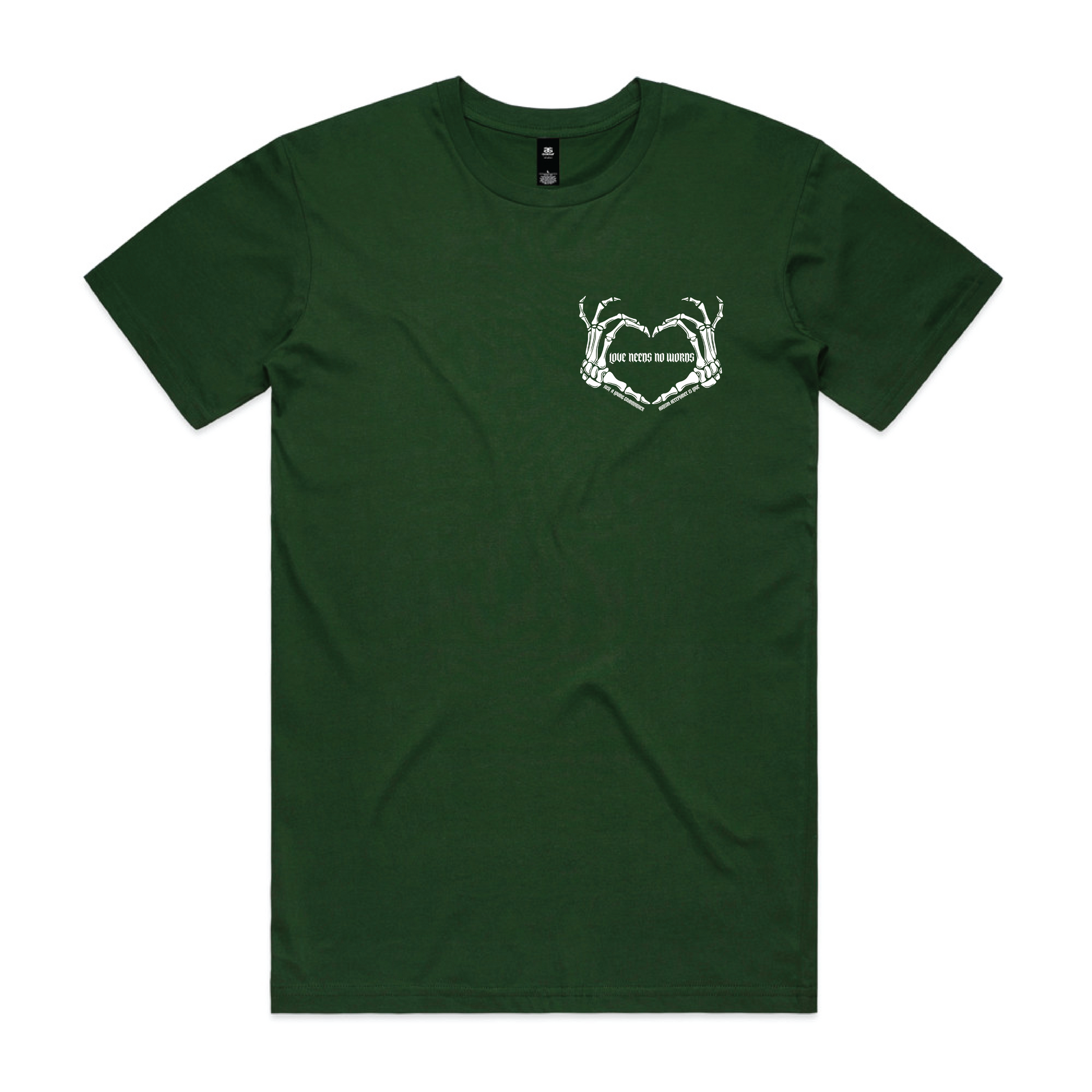 "Love needs no words" Custom Men's T-Shirt