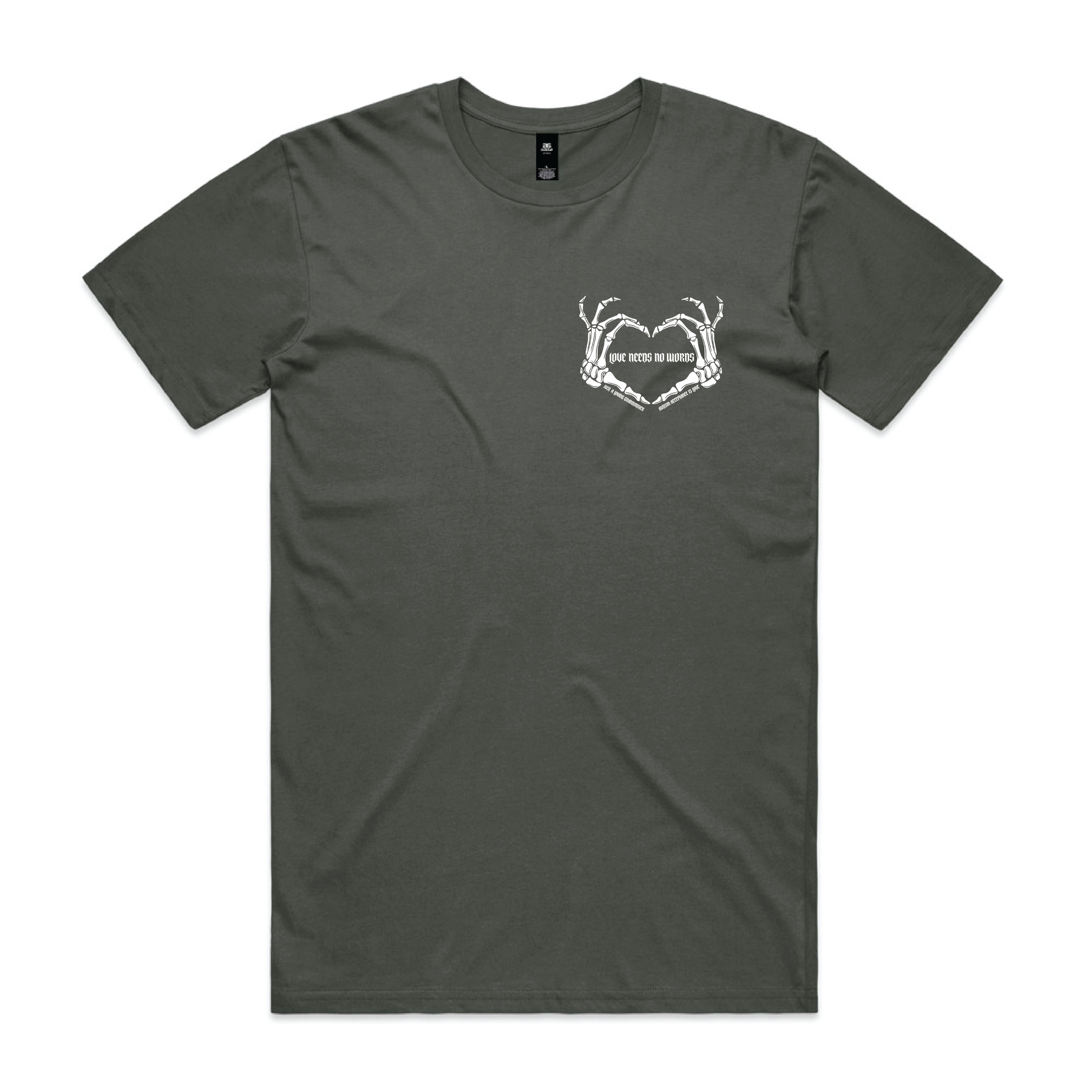 "Love needs no words" Custom Men's T-Shirt
