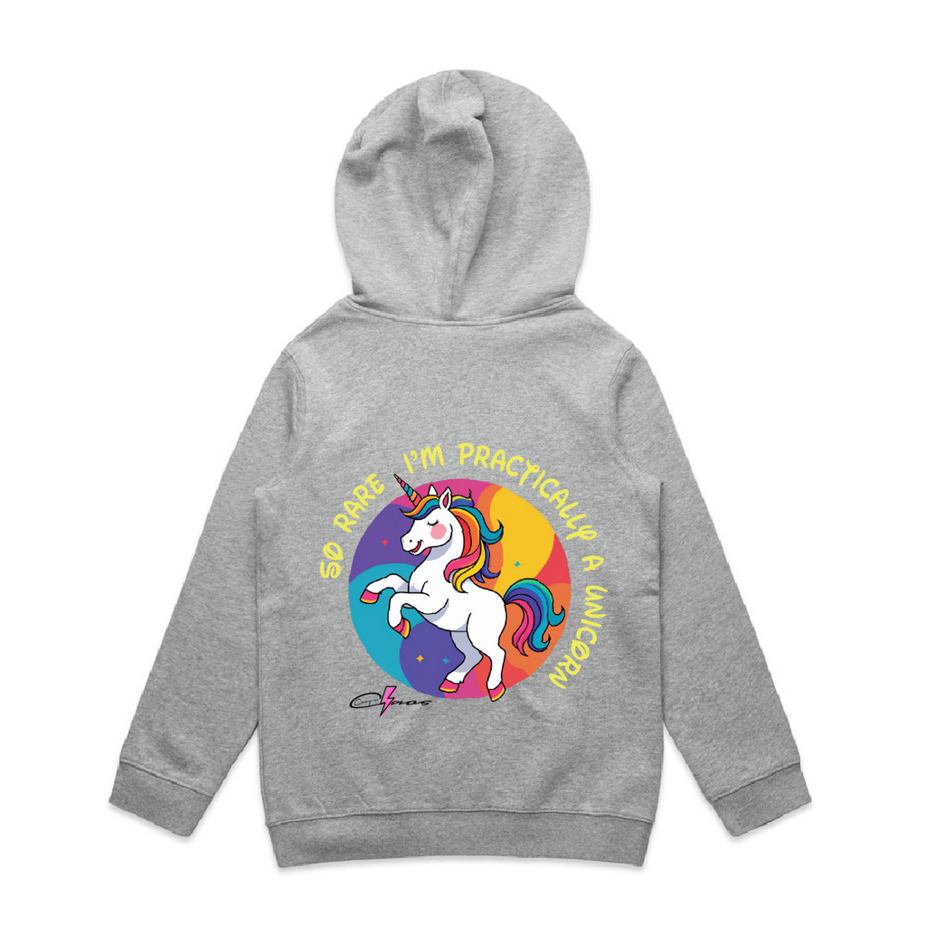 "So rare, I'm practically a unicorn" Kids & Youth Hoodie