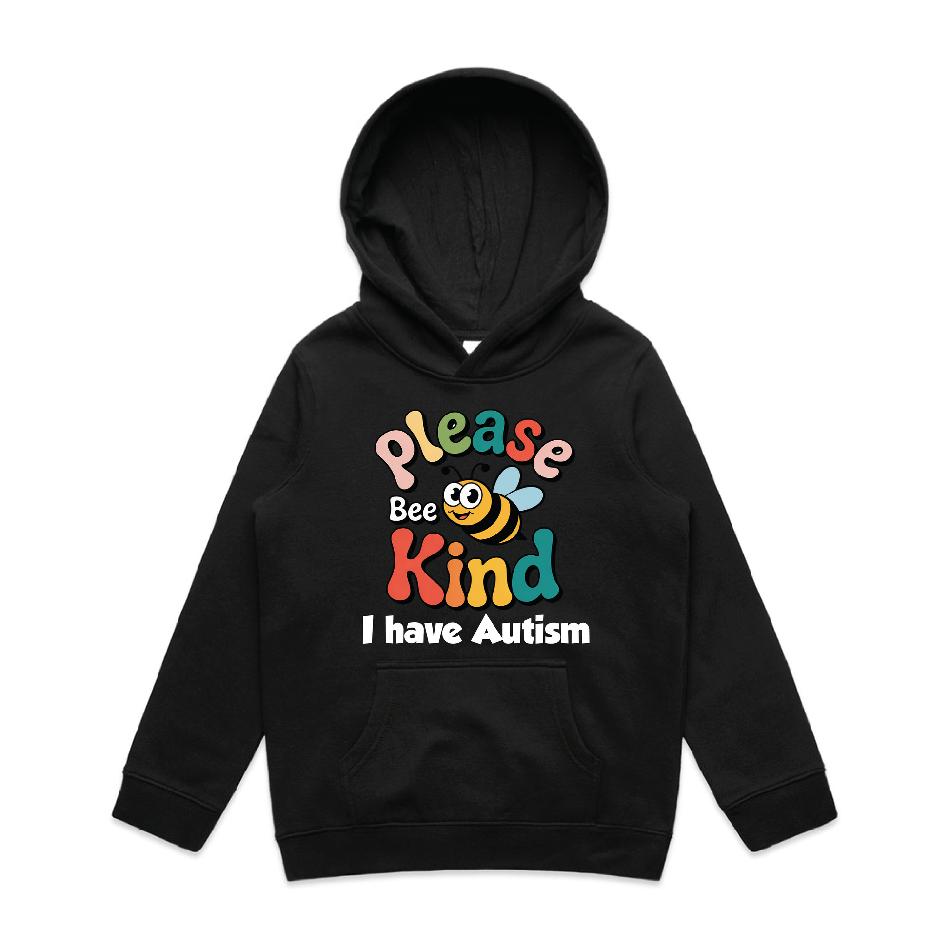 "Please Bee Kind. I Have Autism" Kids Hoodie