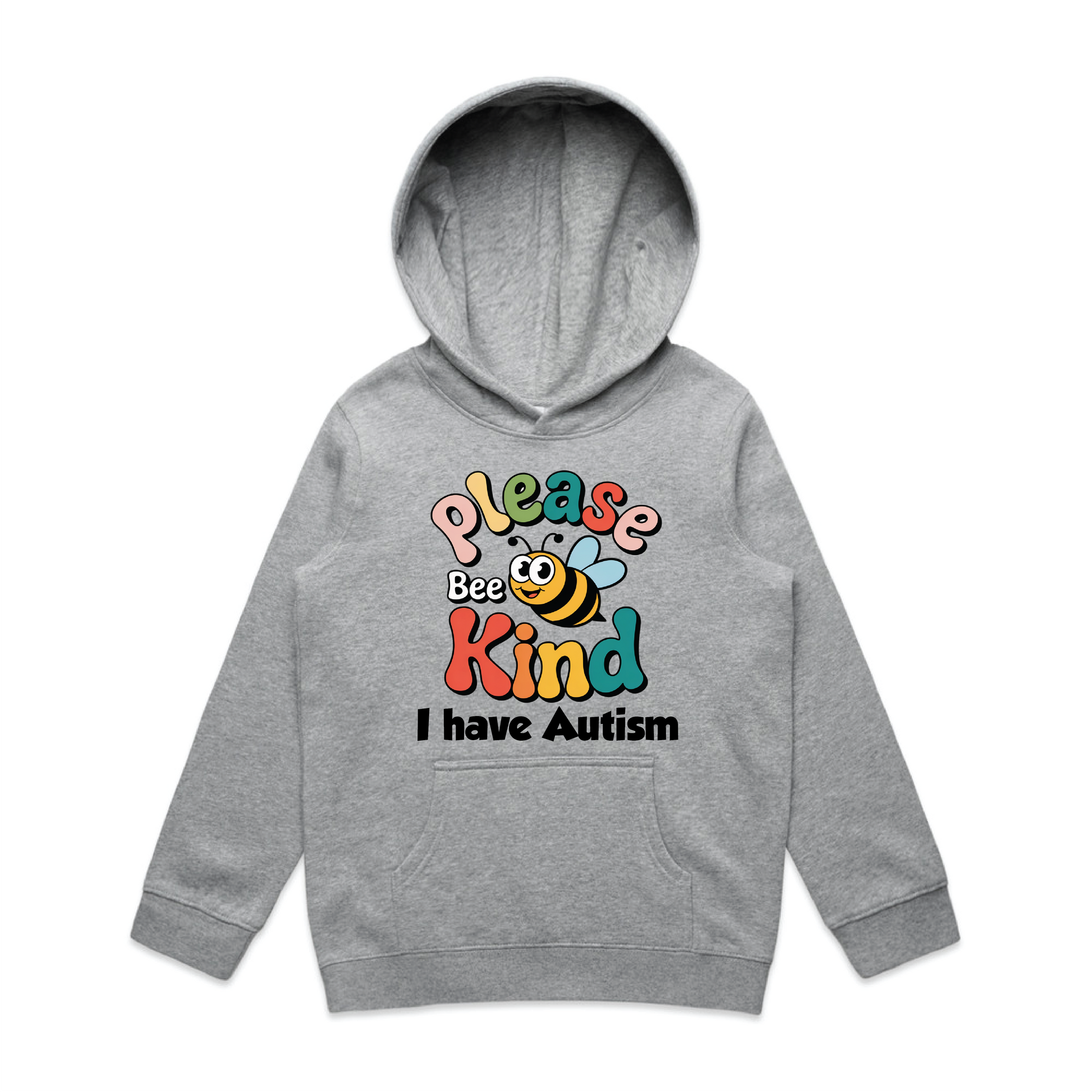"Please Bee Kind. I Have Autism" Kids Hoodie