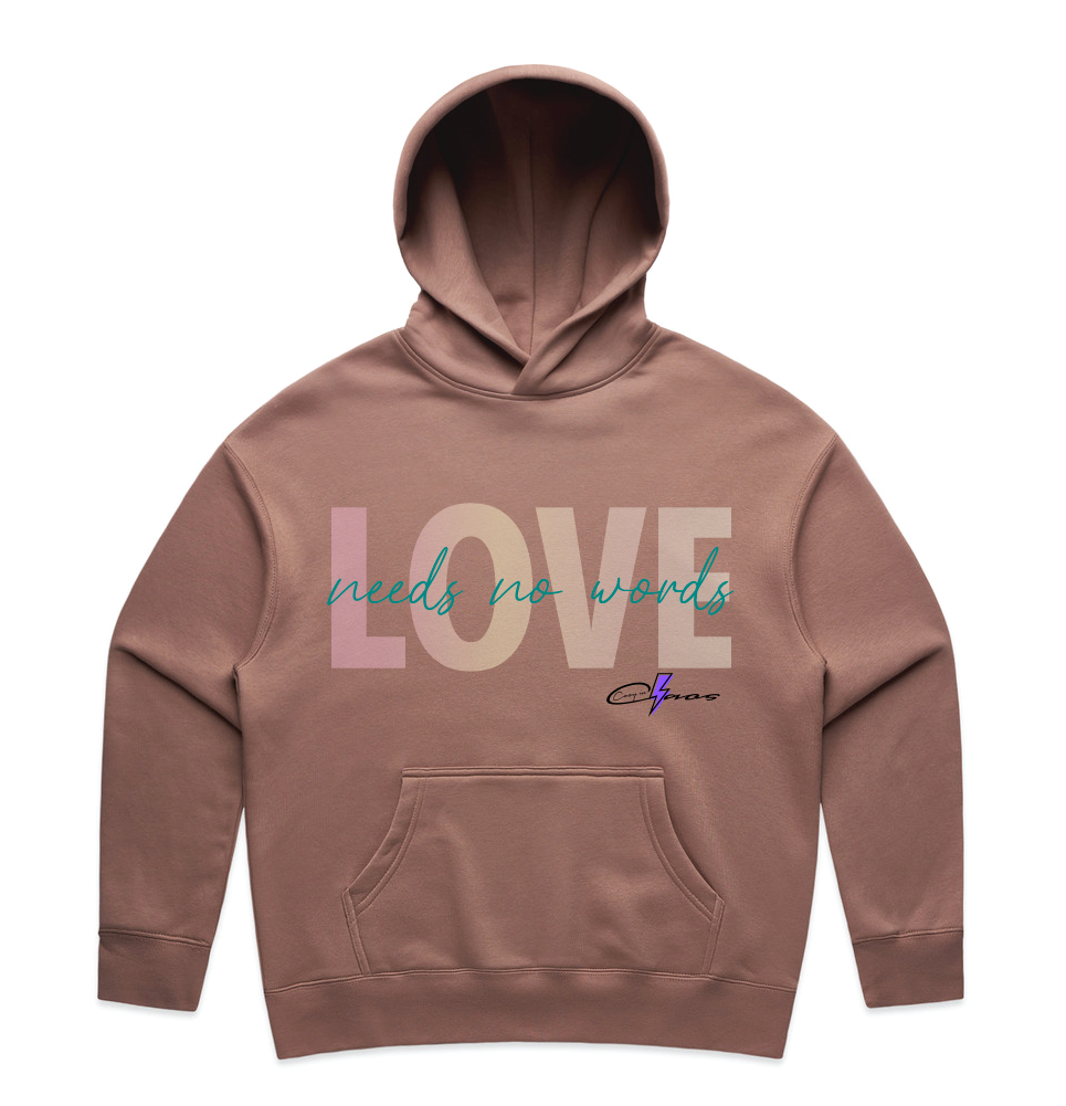 "LOVE needs no words" Premium Women's Hoodie