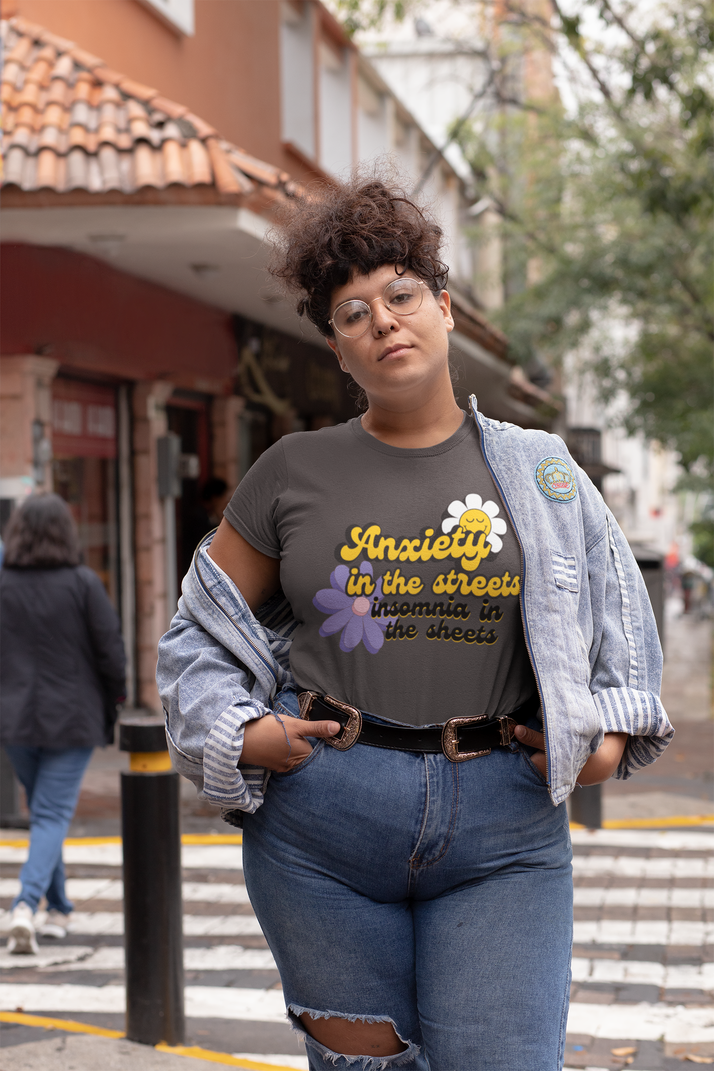 "Anxiety in the streets. Insomnia in the streets" Womens Tee