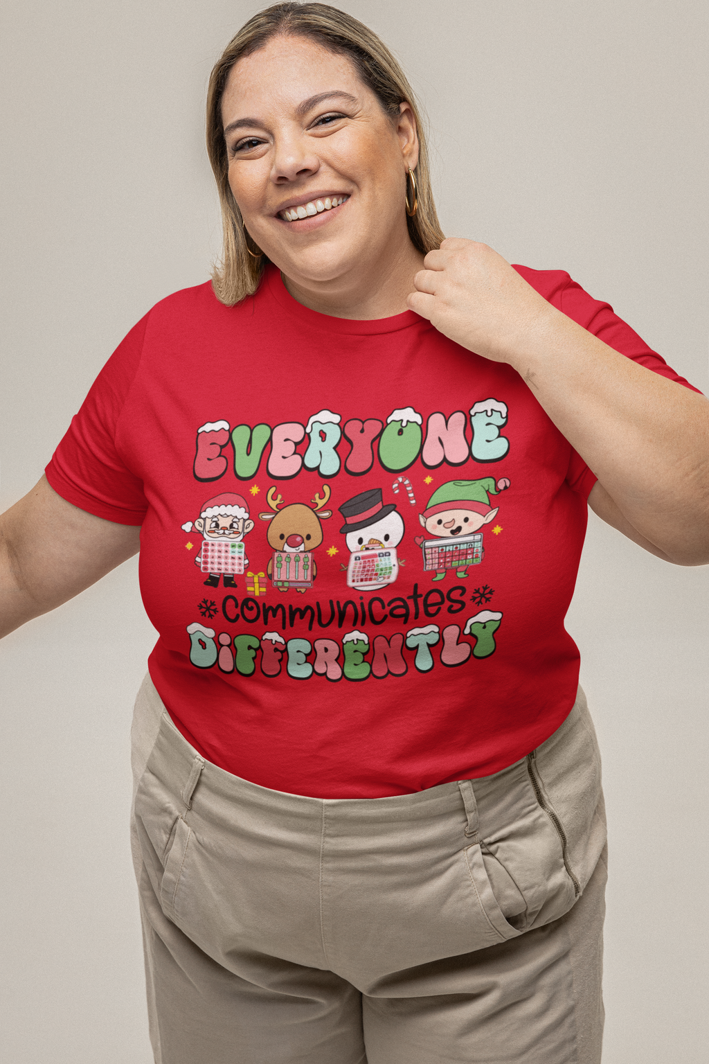 Women's T-Shirt -  Everyone communicates differently (Design 2)