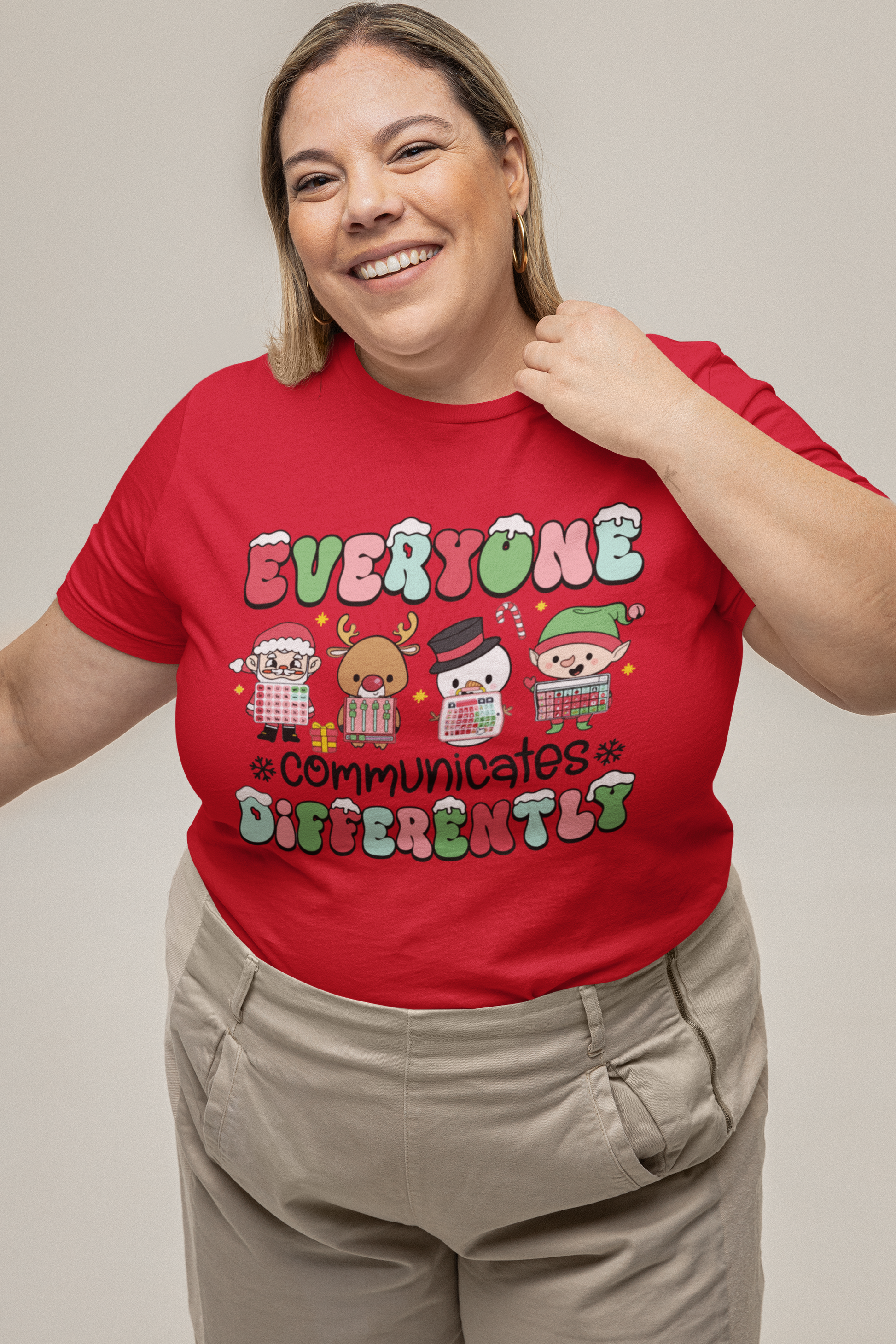 Women's T-Shirt -  Everyone communicates differently (Design 2)