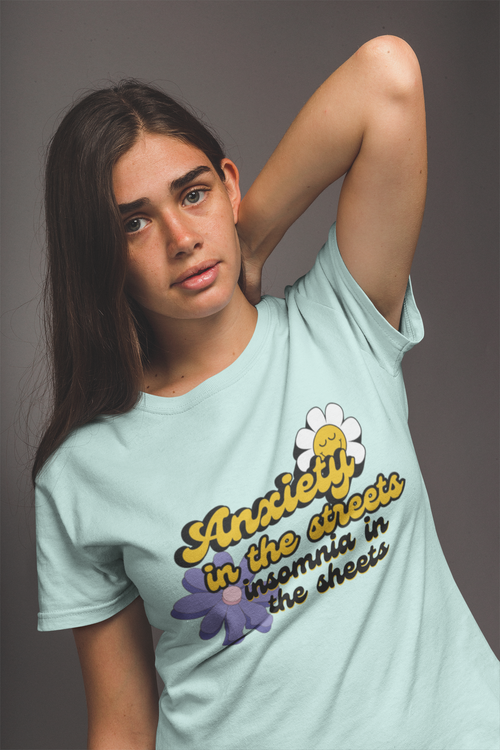 "Anxiety in the streets. Insomnia in the streets" Womens Tee