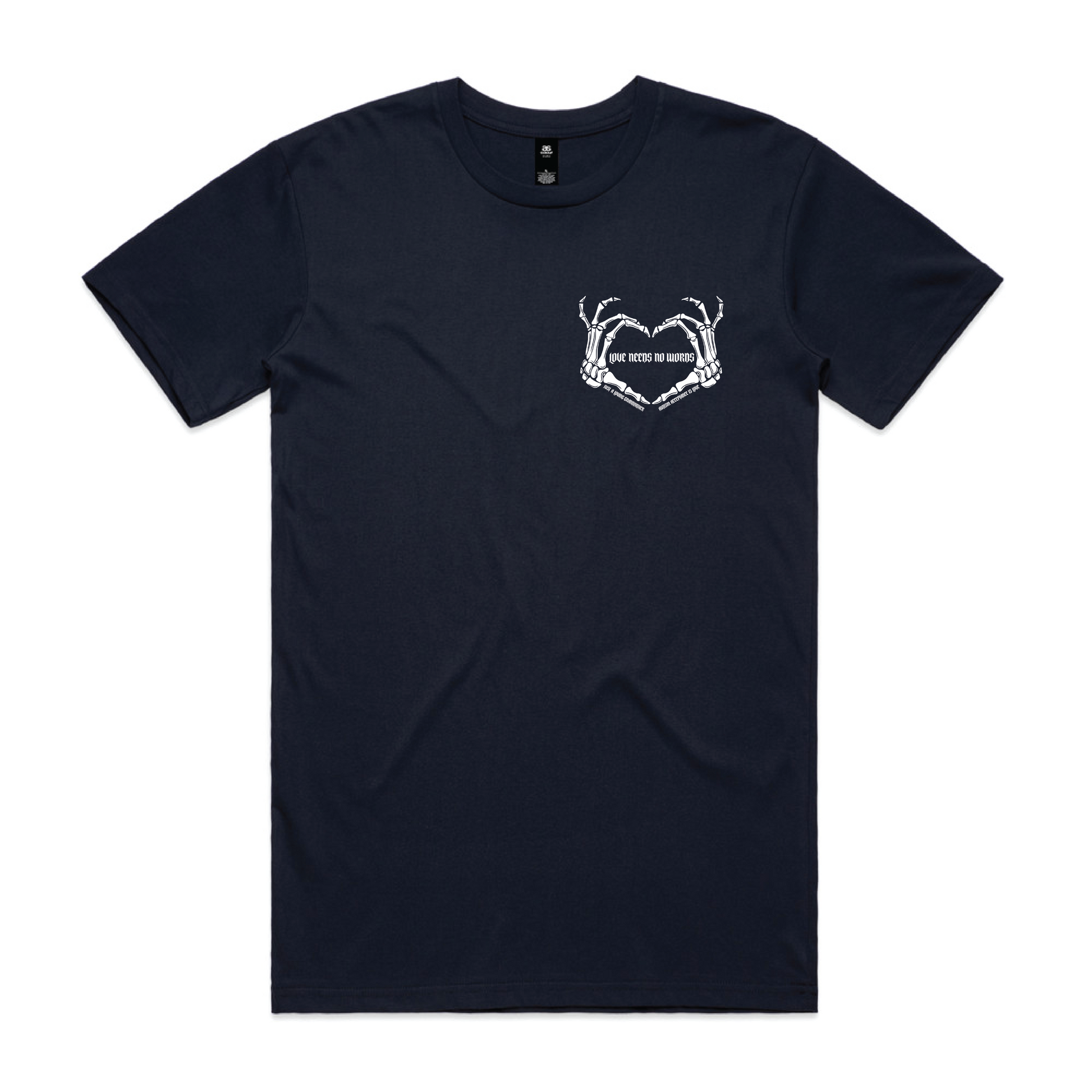 "Love needs no words" Custom Men's T-Shirt