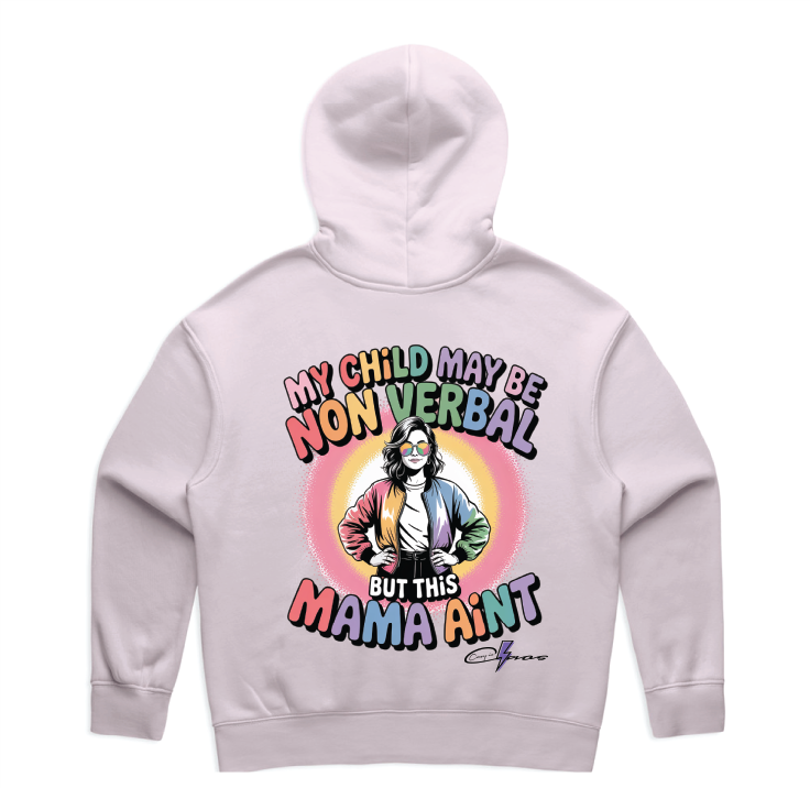 "My Child May Be Non-Verbal" Premium Women's Hoodie