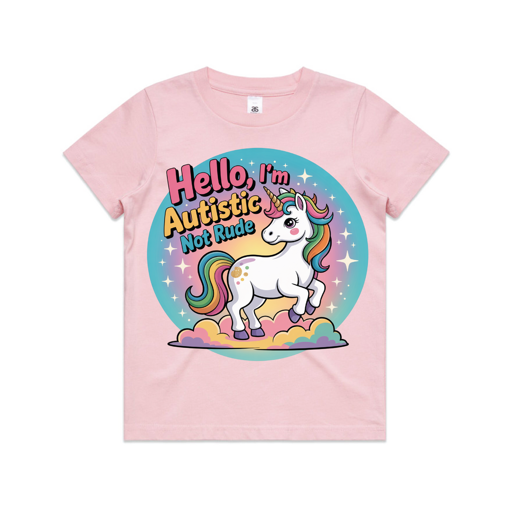 “Hello I'm Not Rude, I'm Autistic" Kids & Youth Tee