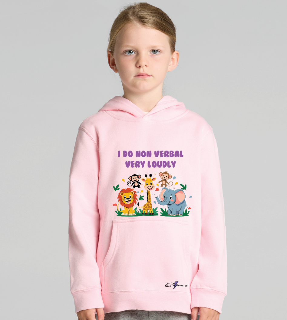 "I do non verbal very loudly" Kids & Youth Hoodie