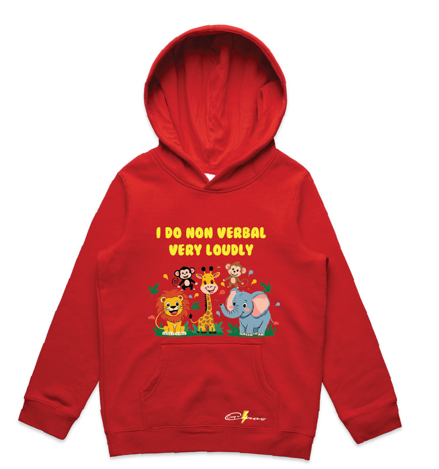 "I do non verbal very loudly" Kids & Youth Hoodie