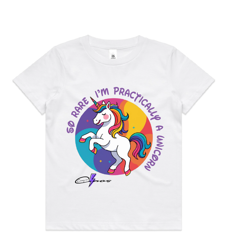 "So rare, I'm practically a unicorn" Kids & Youth Tee